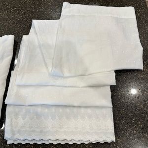 Simply Shabby Chic Cotton Curtains (2 panels) - 84” length